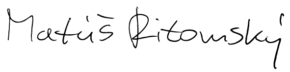 Matúš Ritomský autogram