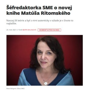 Beata Balogová o knihe Matúša Ritomského