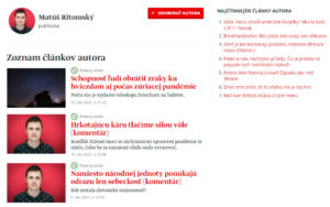 profil autora Sme Matus Ritomsky